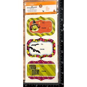 Celebrate It Halloween Gift Tag / Label Set To From Bats Witch 281843